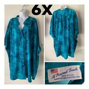 6x plus size blouse/oversized/roomy